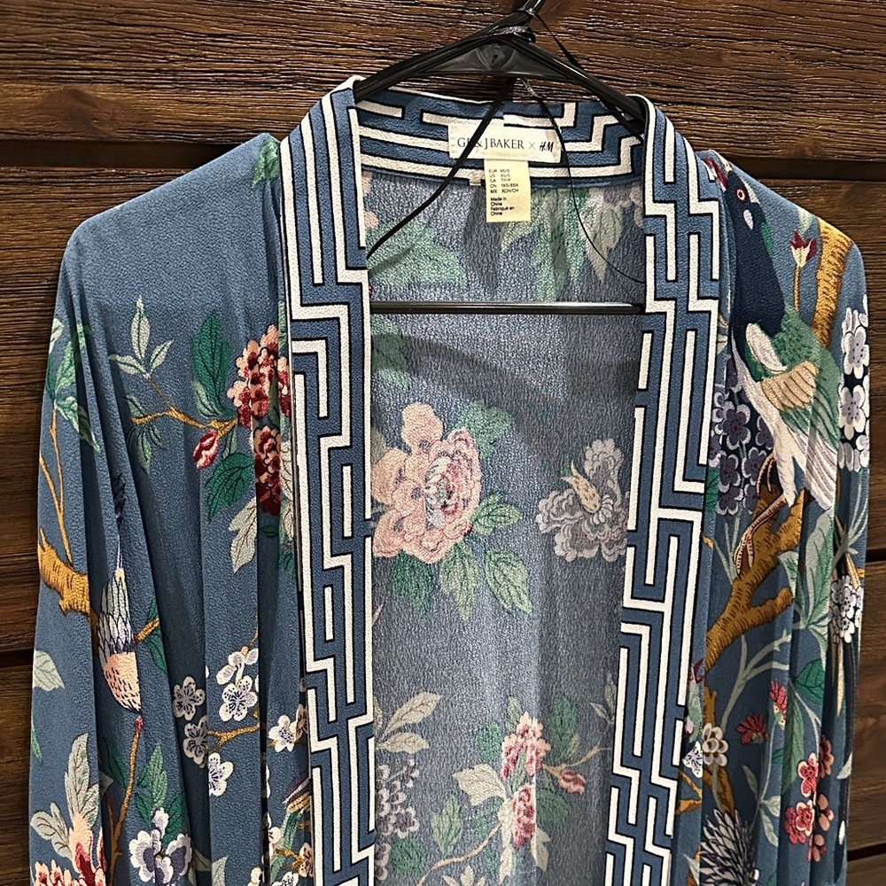 GP & J Baker x H&M Blue Floral Kimono